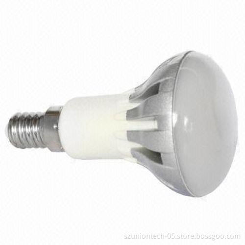 6W R50 LED globe bulb, R50, with 12-piece 3020 SMD LED chip, 480lm, 120° beam angle, 110-260V